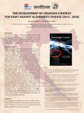 The development of Croatian strategy for fight against Alzheimer's disease (2015 - 2020)