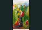 Žuto i crveno, akril na kartonu, 70 x 100 cm, uokvireno
